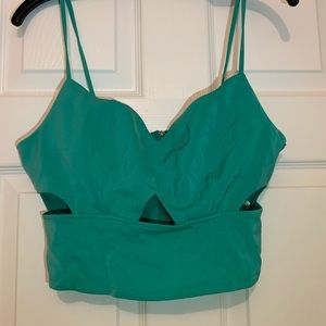 Blvd sleeveless crop top